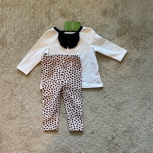 Kate spade 6 month long sleeve pant set